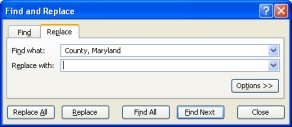 Excel_Find_Replace Changing the Excel data to synch with MapShapes