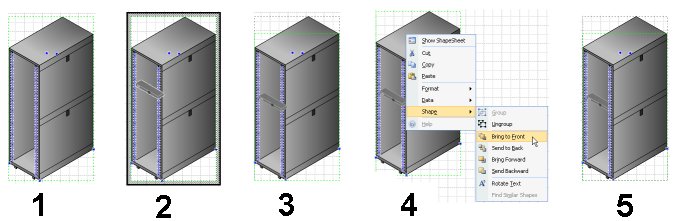 Placing_PDU_in_enclosure Visimation custom Tripp Lite isometric assembly technique
