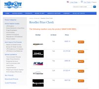 Go to Tripp Lite pricing page Tripp Lite pricing page