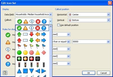 Visio 2007 Data Graphics icons