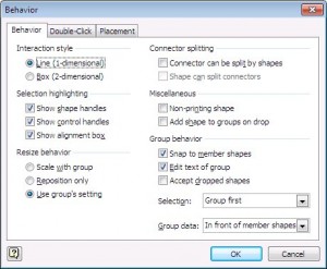 Format Behavior Select 1D in the Behavior box